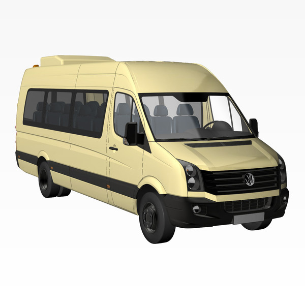 crafter bus 2011 3d lwo - VW Crafter Bus 2011 by DreiDe